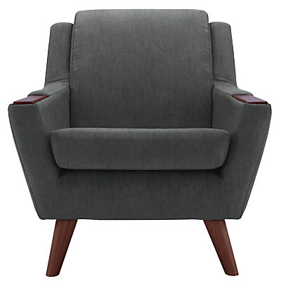 G Plan Vintage The Fifty Five Armchair Velvet Smoke